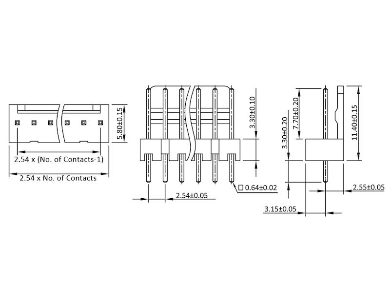 33-200-00341_6pol_Stiftleiste_Zeichnung