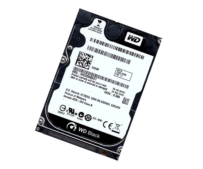 58-595-05454_58-595-05456 320GB Festplatte SATA mit 7200Umin 16MB Cache HDD 2,5zoll WD3200BEKT
