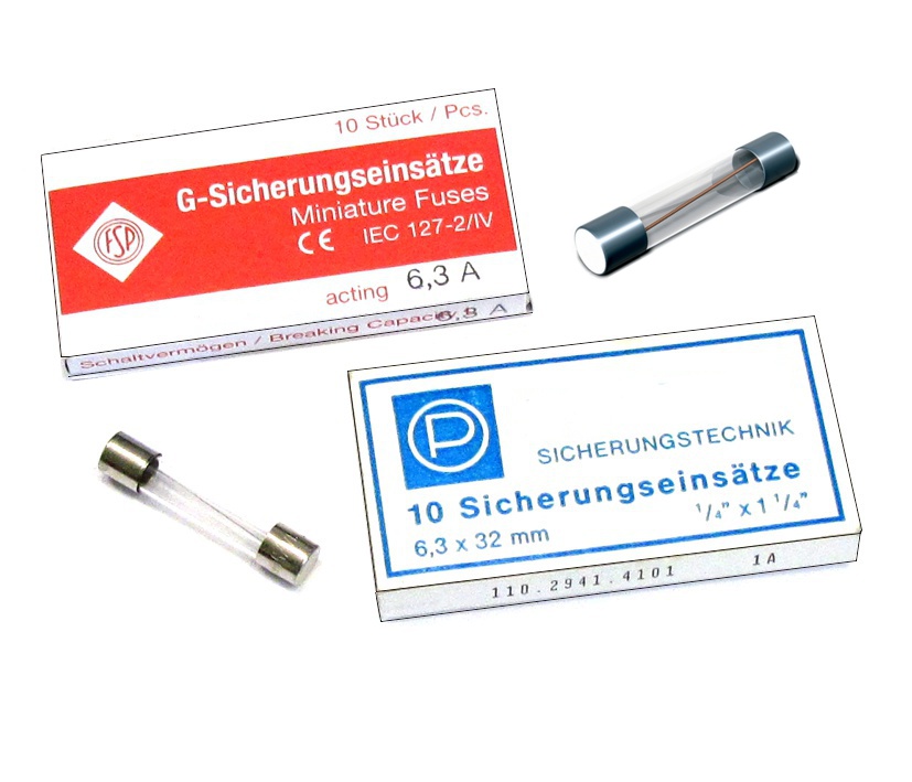 10A USA Sicherung 6x32mm T träge 250V *** 10-Stück Packung ***