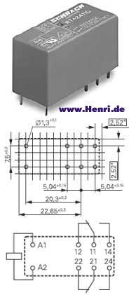 Schrack RT424012C Röle 2 Kontak 8A. 12V Dc Şeffaf Pcb Röle SCHRACK Schrack RT424012C Röle 2 Kontak 8A. 12V Dc Şeffaf Pcb Röle SCHRACK