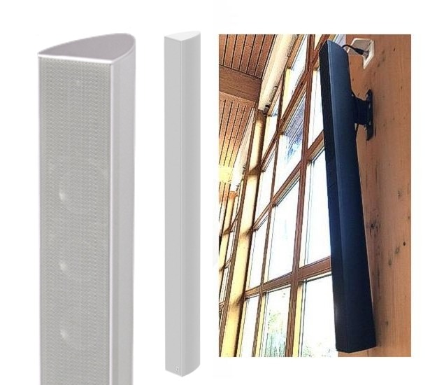 1m_Tonsauele_IP55_88-500-02210FbfrQvHEoeKHg 1m Tonsäule 106cm 240W ELA 100V und 8-Ohm KYRA12-OW Weiss IP55 IPX3 Outdoor Indoor feuchtefest Ballwurfsicher