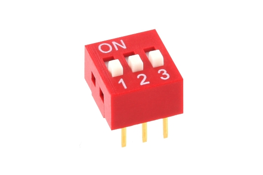 DIP-Schalter-3pol-RM254-Schiebeschalter-95-835-00002 3pol DIP Schalter RM 2,54mm Höhe 5,7mm