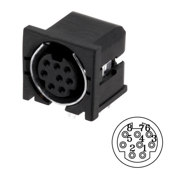 8pol_MINI_DIN_Buchse_39-860-00020_2020uibMESEh2gI3iv8XXzxM9BsWhP 8pol Mini DIN Buchse für Leiterplatte ungeschirmt
