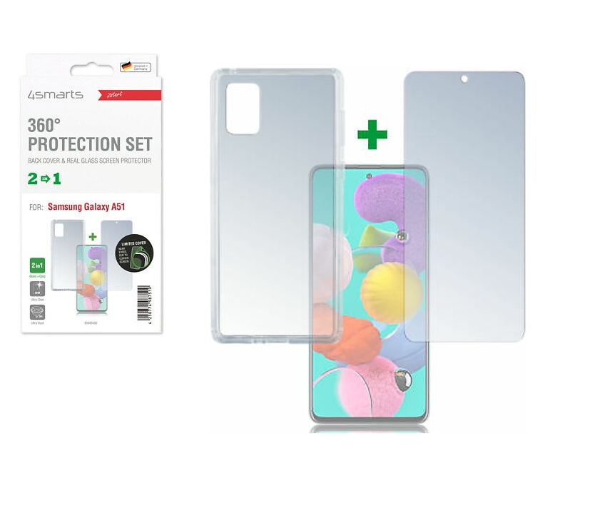 Display Schutzfolie Backcase mit Folie für Samsung Galaxy A51 Display Schutzfolie Backcase mit Folie für Samsung Galaxy A51