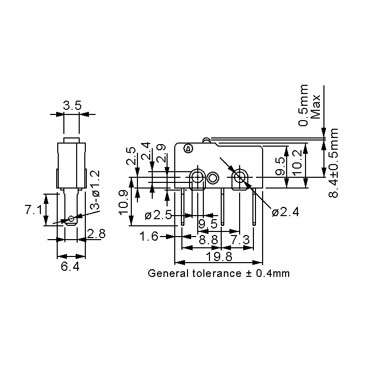 95-837-00040_Mikroschalter_ohne_Hebel_ZG