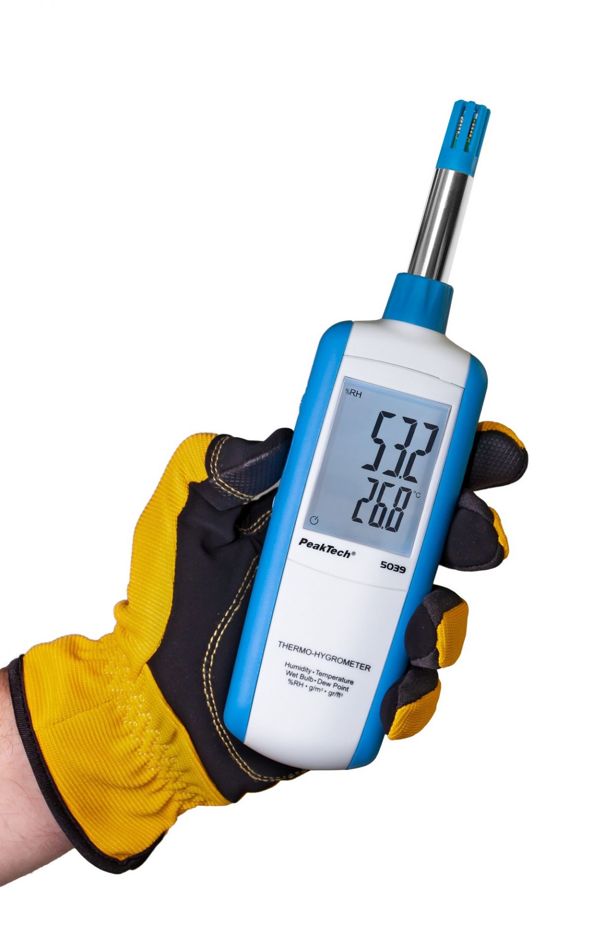P5039 Messgerät für Luftfeuchtigkeit Temperatur Taupunkt Thermo-Hygrometer mit Taupunkt & Feuchtkugel P5039 Messgerät für Luftfeuchtigkeit Temperatur Taupunkt Thermo-Hygrometer mit Taupunkt & Feuchtkugel