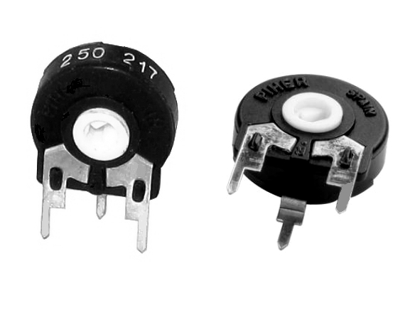 23-896-00510qGUdm5XBpL1NN 250Kohm Trimmer Poti T15 stehend RM10x5 Steckachse