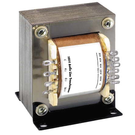 120W-100V-Audio-Trafo-43-890-00185 120W ELA Trafo 100V Übertrager Lötösen