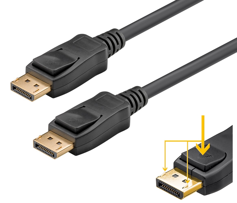3m DisplayPort Kabel V2.0-2.1 bis 8K auch 1K 2K 4K - Monitorkabel - DP to DP