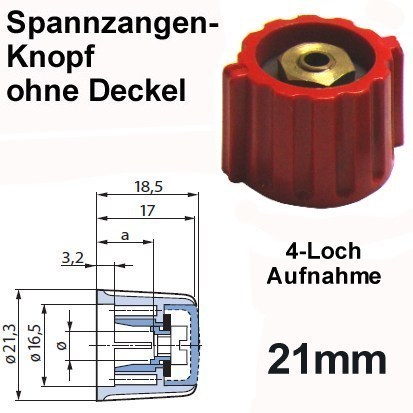 51-705-01850-Kopf-21mm-bild3 Spannzangenknopf 21mm --Rot--