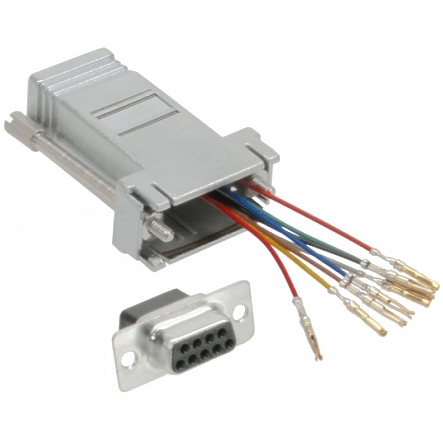 40-871-00095-Gender-RJ45-9pol-SUBD Adapter RJ45 9pol Sub-D