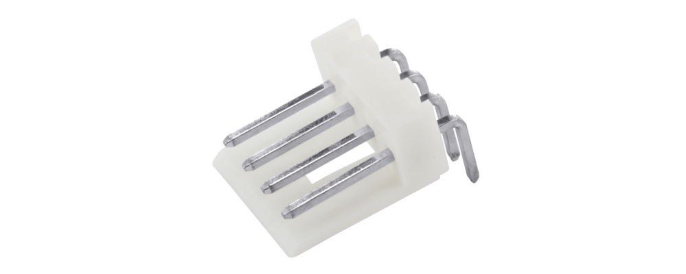 4pol-floppy-stecker-40-855-00040 4pol Steckverbinder Print 4pol Stifte gewinkelt 90grad für FDD Floppy oder 3,5zoll Laufwerk