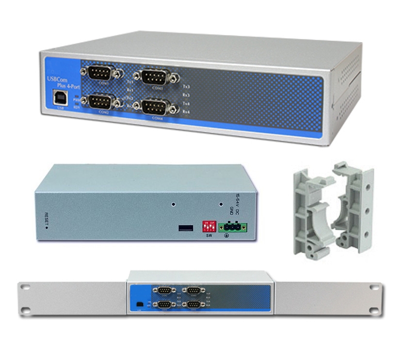 USB_Com_V24_Konverter_59-740-05010 USB RS232 RS485 4xCOM V24 Konverter Industrie USB auf 4xRS232 RS485 galvanisch getrennt