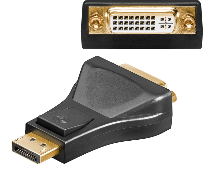 Adapter DisplayPort auf DVI Buchse DVI Adapter - DP to DVI Adapter DisplayPort auf DVI Buchse DVI Adapter - DP to DVI