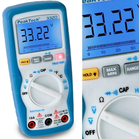 90-798-01455-3320_R-3f4ebb67-122211 Messgerät 3320 mit Bargraph Volt Amp Frequenz Kapazität Ohm Temperatur Diode