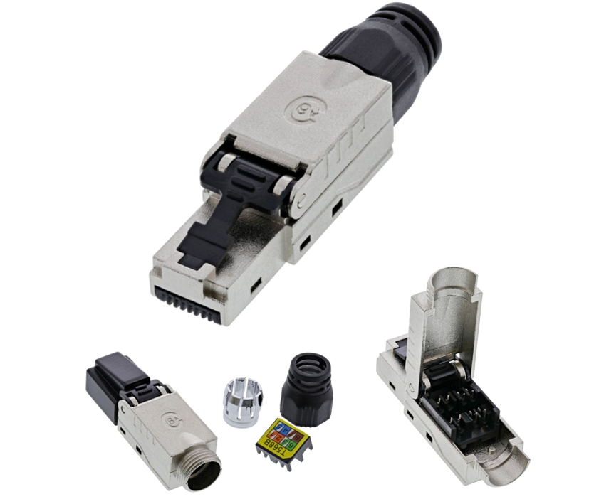 CAT6A_LAN-Stecker_RJ45_39-875-00458 RJ45 Stecker CAT6a für LAN Verlegekabel Feldkonfektionierbarer