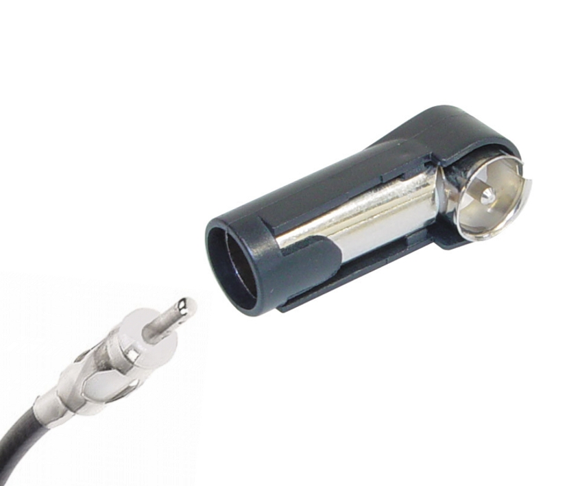 KFZ_Antennenadapter_41-153-00002_B2 Autoradio Antennen Adapter 50-150ohm alte auf neue Norm DIN Antennenstecker