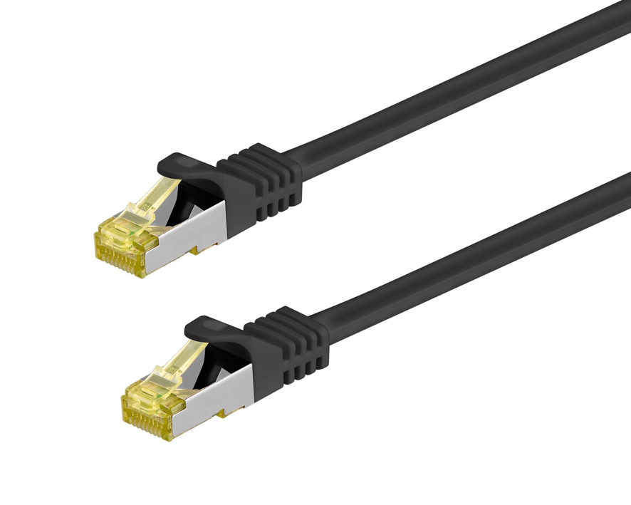 0,25m LAN Kabel Cat6A Patchkabel SFTP bis 10GB PiMF mit CAT7 Rohkabel