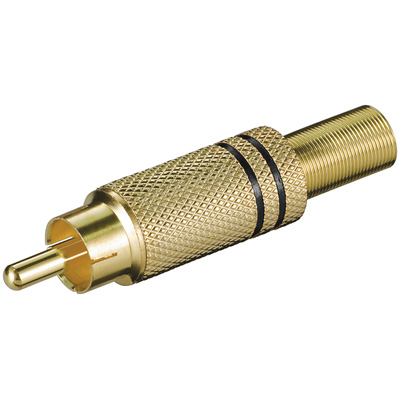 f90ca56abf9328ac30d0a0dd0b017abf Cinchstecker vergoldet mit schwarzer Kennung