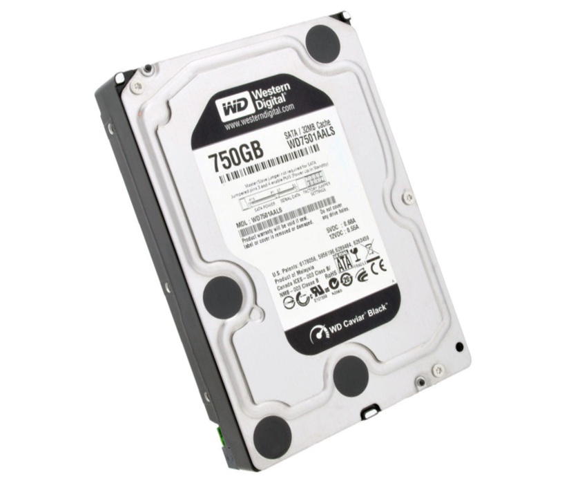 750GB Festplatte SATA 7200Umin 32MB Cache 3,5zoll WD7501AALS WD Caviar Black  Refurbished