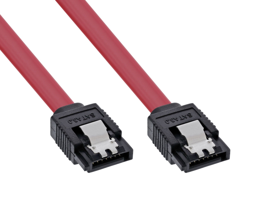 SATA Kabel 100cm SATA3 Kabel mit Lasche