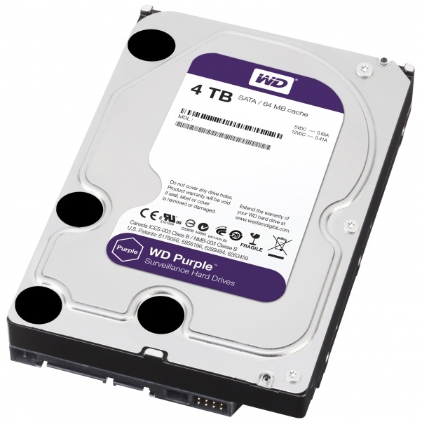 58-595-03055_WD-Purple_4TB_PURZ_2019 4TB Festplatte SATA-3 Ideal für NVR DVR Recorder NAS RAID Purple PURX Refurbished