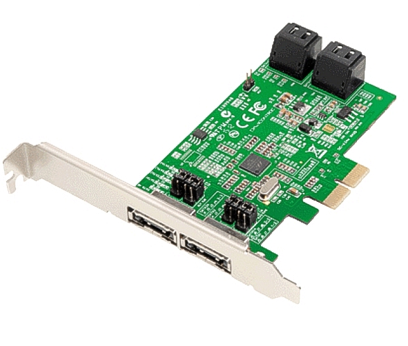 SATA-Kontroller-mit-Raid-0-1-5-10-59-740-01820 SATA Kontroller PCI Express 4xSATA4 mit Flash Bios Raid 0-1-5-10