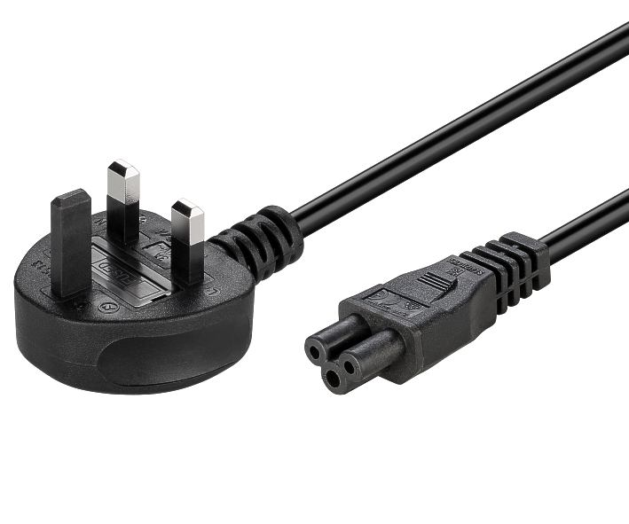 UK-GB-Netzkabel-bRITISH-AUF-C5-41-679-00500 2m Netzkabel British UK GB Stecker 3A Fuse auf IEC320 C5 MickyMaus Stecker