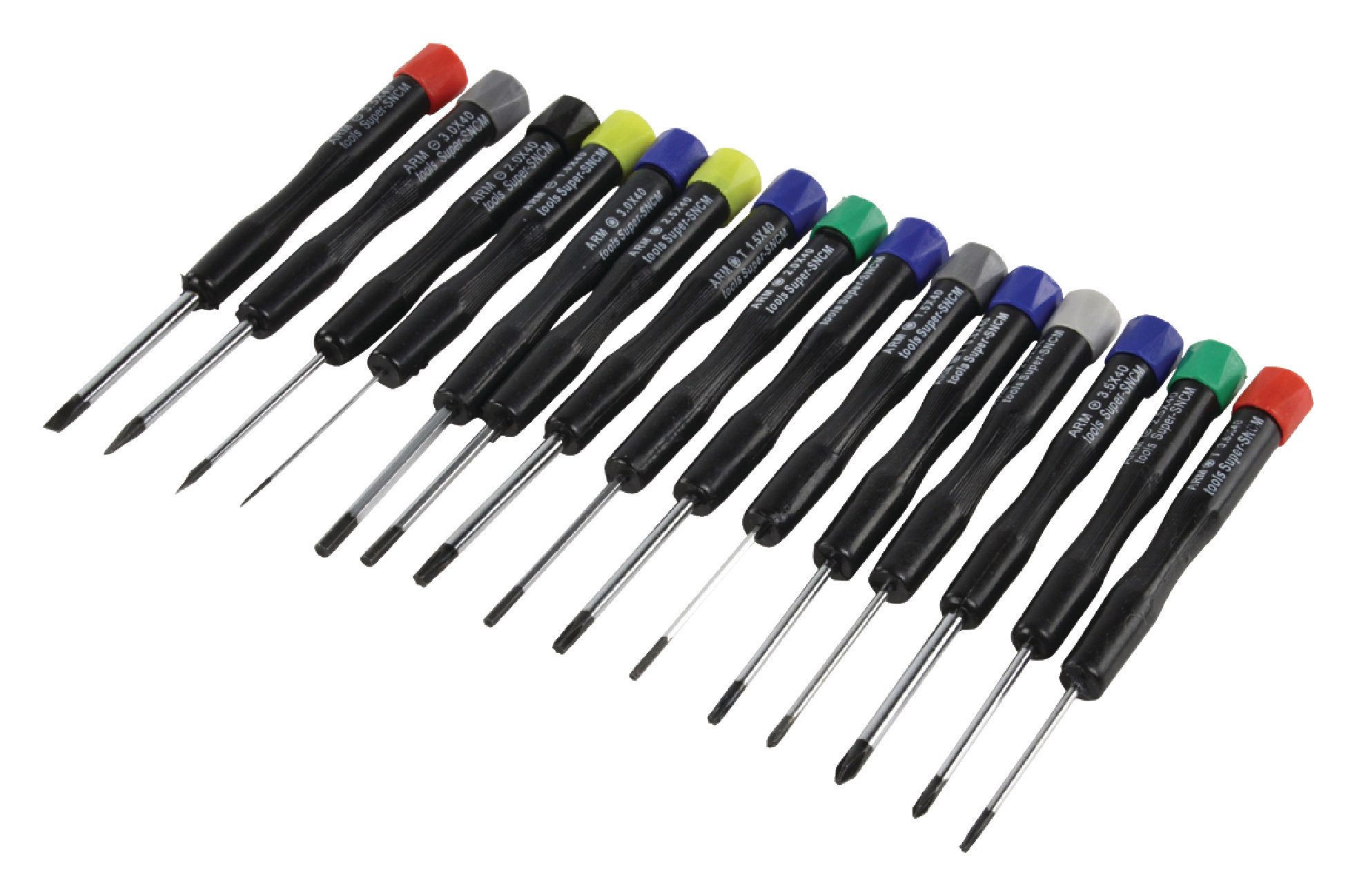Schraubendreher Set 15-tlg Mini Schlitz Kreuz Torx