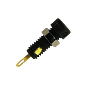 39-850-00670-930308100-bild01 2mm Bananenbuchse --Schwarz-- Einbaubuchse Lötversion