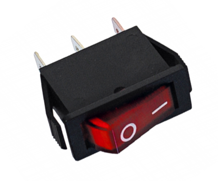 95-834-00590_wippenschalter_14x31mm__einpolig Schalter Wippschalter 15x33mm 1polig Ein-Aus Rot beleuchtet 16A 250V Netzschalter
