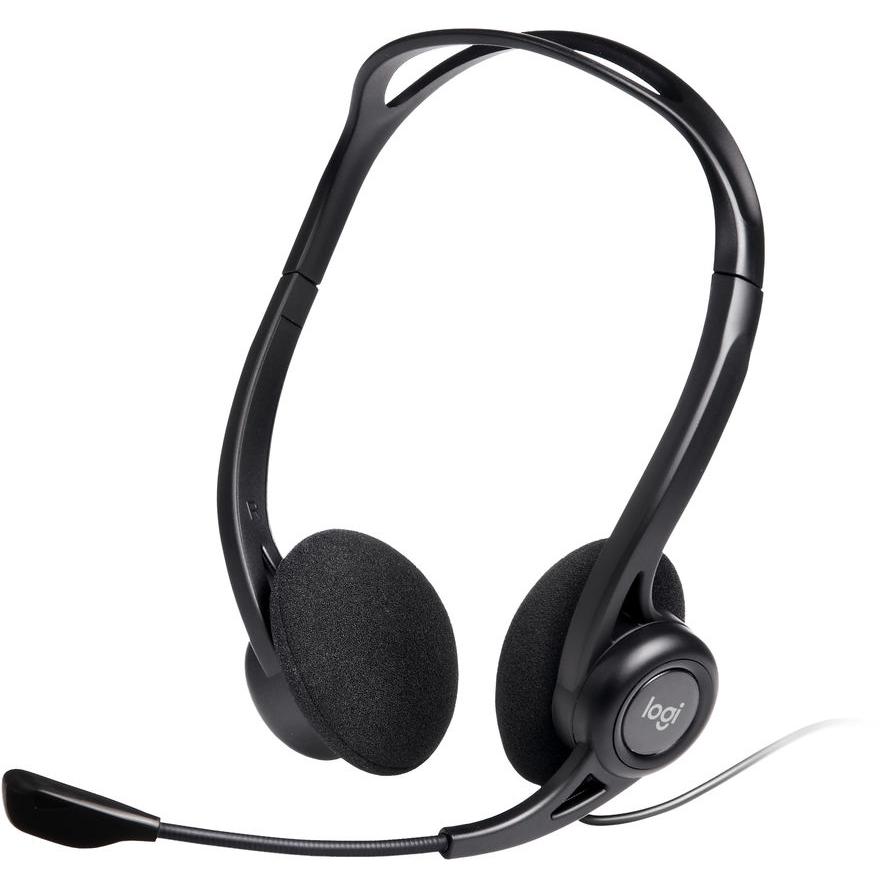 Logitech_Headset_64-810-00600_B04 Multimedia Headset Kopfhörer mit Bügelmikrofon mit USB Anschluss