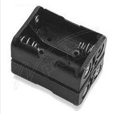 33-475-00037_Batteriehalter_OK Batteriehalter für 4 Ladyzellen Druckknopfanschluss 31x28x27mm