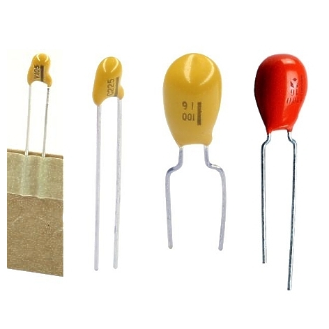 Tantal-KondensatorIMSC2DohT0DSK 0,22uF 220nF 35V Tantal Kondensator RM 2,54mm