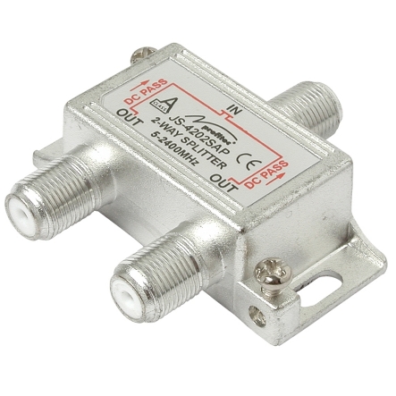41-152-00420_SAT-Verteiler Antennen Verteiler 2-fach Verteiler SAT TV DAB DVB-T über F-Stecker