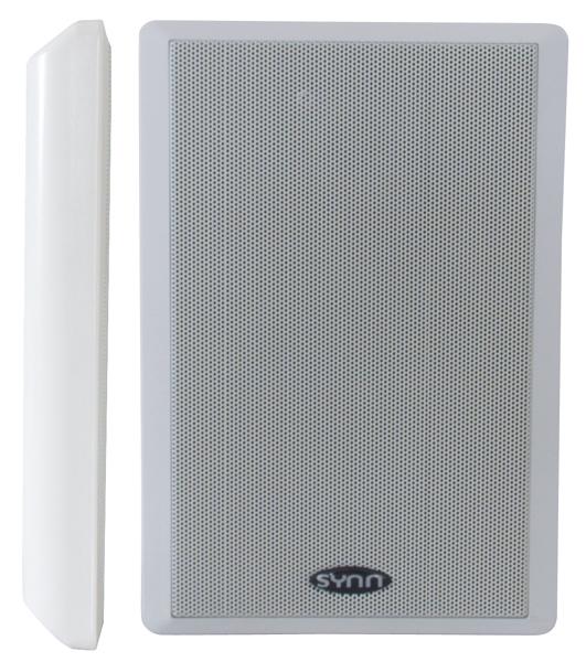 Flachlautsprecher 80W 2x40Watt 4 Ohm Weiß 2-wege Lautsprecherboxen 272x185x39mm Flachlautsprecher 80W 2x40Watt 4 Ohm Weiß 2-wege Lautsprecherboxen 272x185x39mm