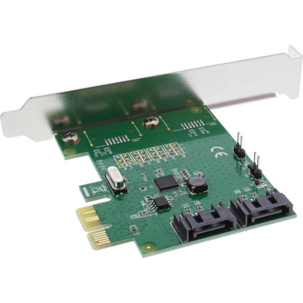 59-740-01875_PCIe_Sata_Kontroller_Bild01 SATA Kontroller PCIe Express 2xSATA Raid 0-1-SPAN LowProfil