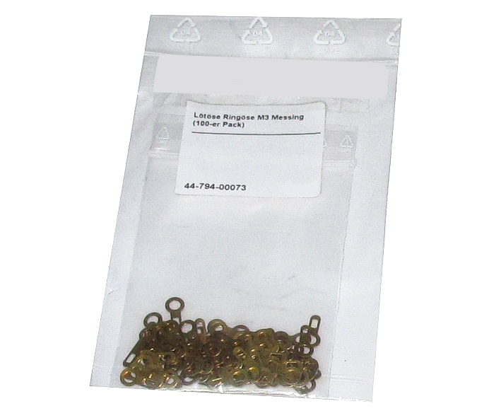 M3_Loetoesen_44-794-00073 Lötöse M3 Messing 100-er Pack