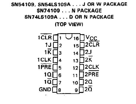 SN74109 TTL Logik IC DIP16 74109