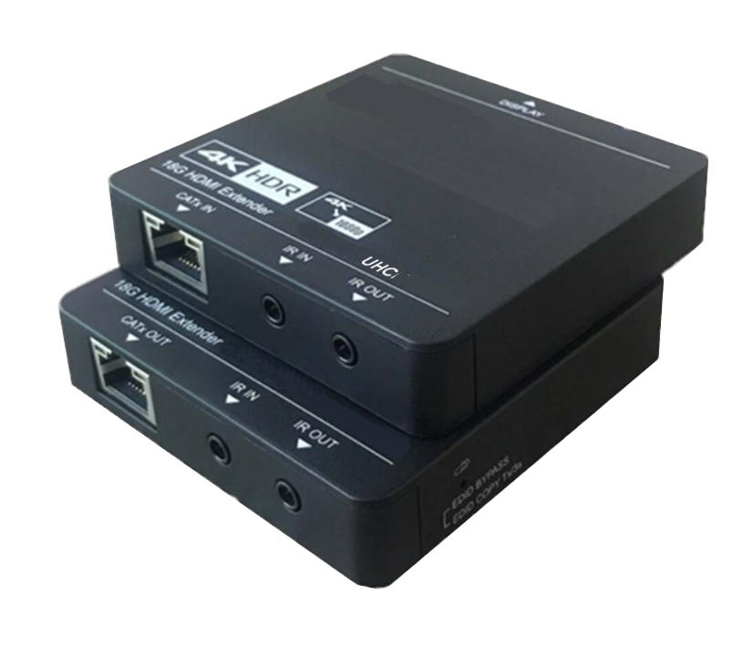 4K_HDMI_ueber_ein_LAN-Kabel_CAT6_53-680-03160_2024 HDMI Umsetzer 4K HDMI über LAN Netzwerkkabel 1x CAT5 CAT6 CAT7 bis zu 80m HDMI Extender