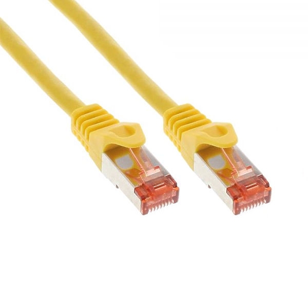CAT6-PATCHKABEL-Gelb-53-800-00xxx 0,25m LAN Kabel Cat6 Patchkabel Gelb PIMF SFTP