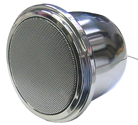 73-758-00380_Lautsprecher_fuer_Kardan_-Lampenfassung_von_Brumberg Lautsprecher für Kardanstrahler 111mm Lampenlautsprecher Silber Chrom Abdeckung KLS111