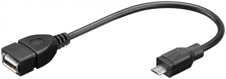 53-682-03250-USB-Micro-Adapterkabel USB Adapterkabel Micro-USB auf USB-Buchse - OTG kompatibel