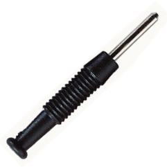 39-850-00090-Steckverbinder-bild00 2mm Bananenstecker --Schwarz-- Lötversion