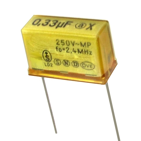 0,33uF 250V MKP-X2 Kondensator 330nF X2 Entstör-Kondensator