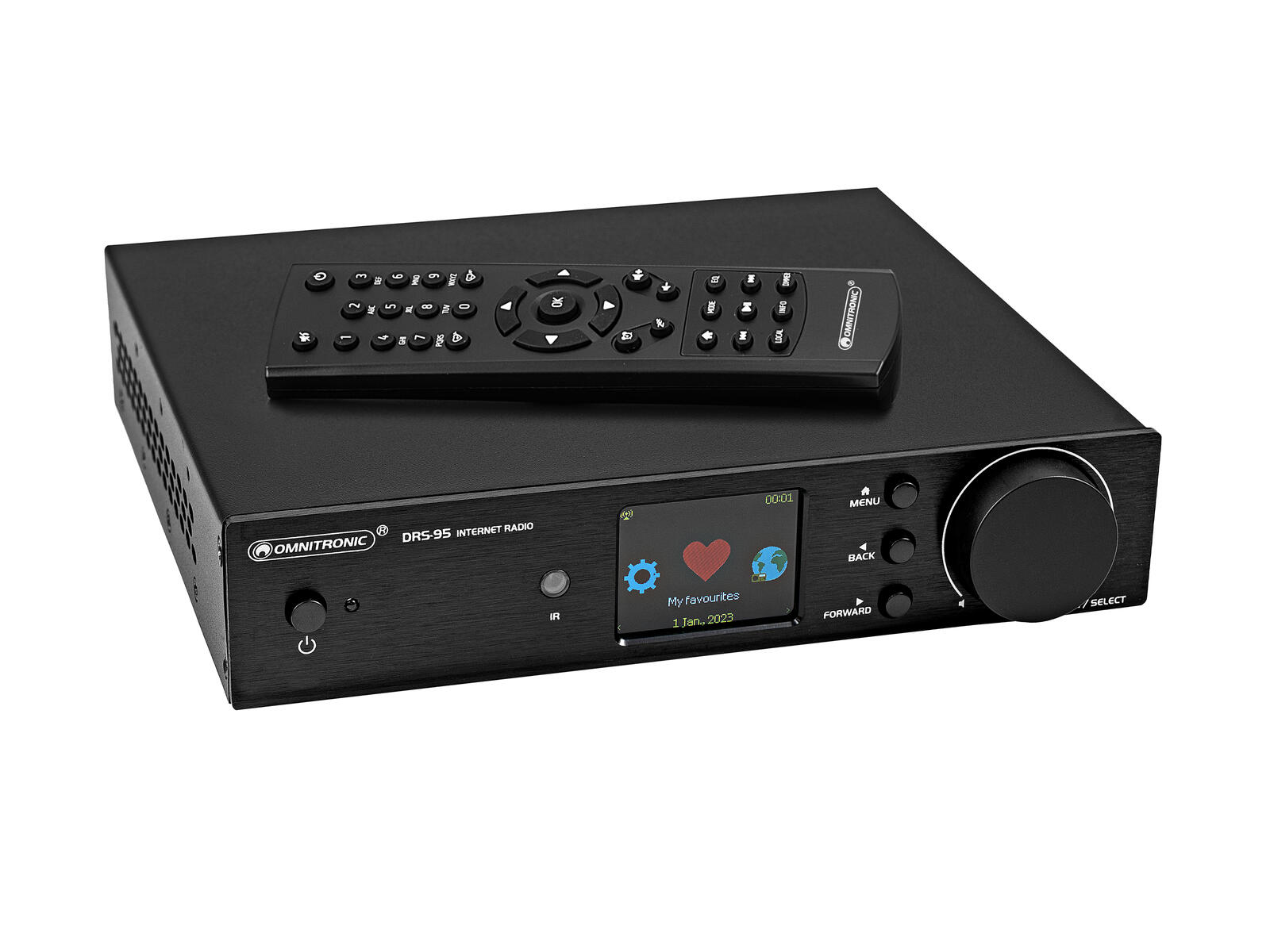 UKW Tuner DAB+ Radio Webradio WLAN LAN mit APP und Bluetooth UPnP-DLNA-Unterstützung Netzwerkplayer