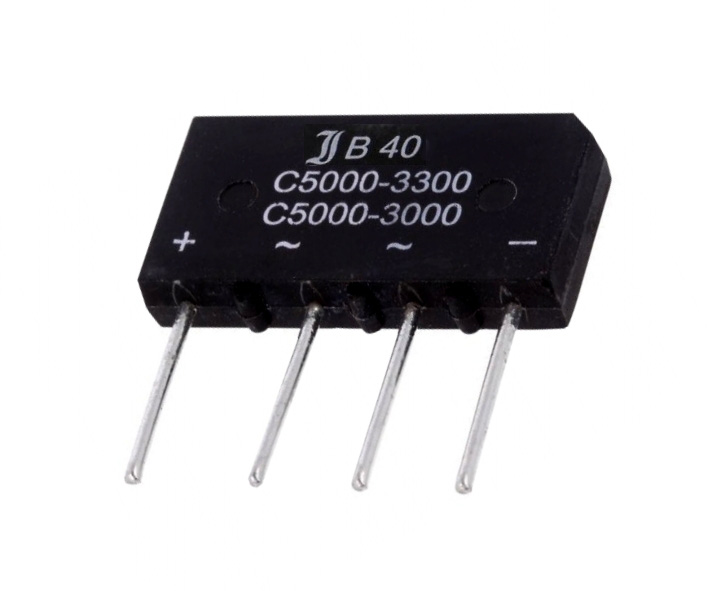 Gleichrichter_B40C5000_9-640-00260 Gleichrichter bis 5A 40V +/ac/ac/- Print B40C5000