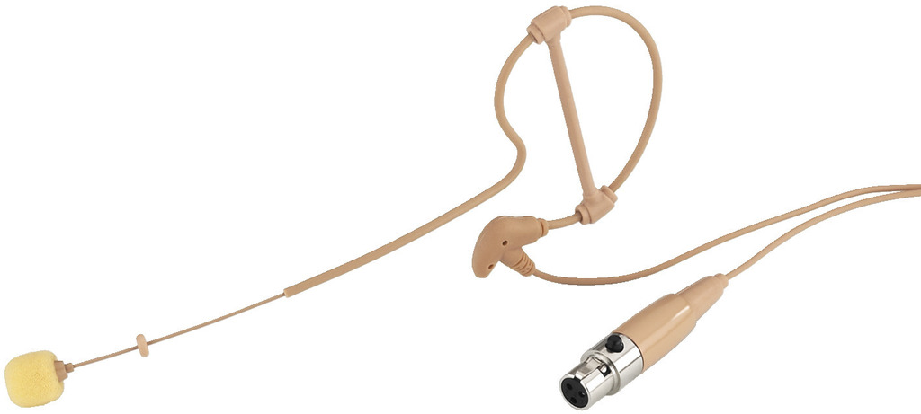 83-797-00182 Headset Mikrofon Ohrbügel 3pol MINI-XLR Skin Hautfarbe Kopfbügelmikrofon