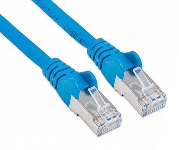 CAT6A_LAN_Kabel_Blau_Intellinet_2022 0,25m LAN Kabel Cat6A Patchkabel Blau PIMF 1GB 10GB SFTP