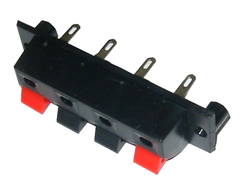 85-776-00165_lautsprecherklemmePgjZBCQzN8TNE 4pol Anschlussklemme 65x18mm Klemmterminal mit Zapfen